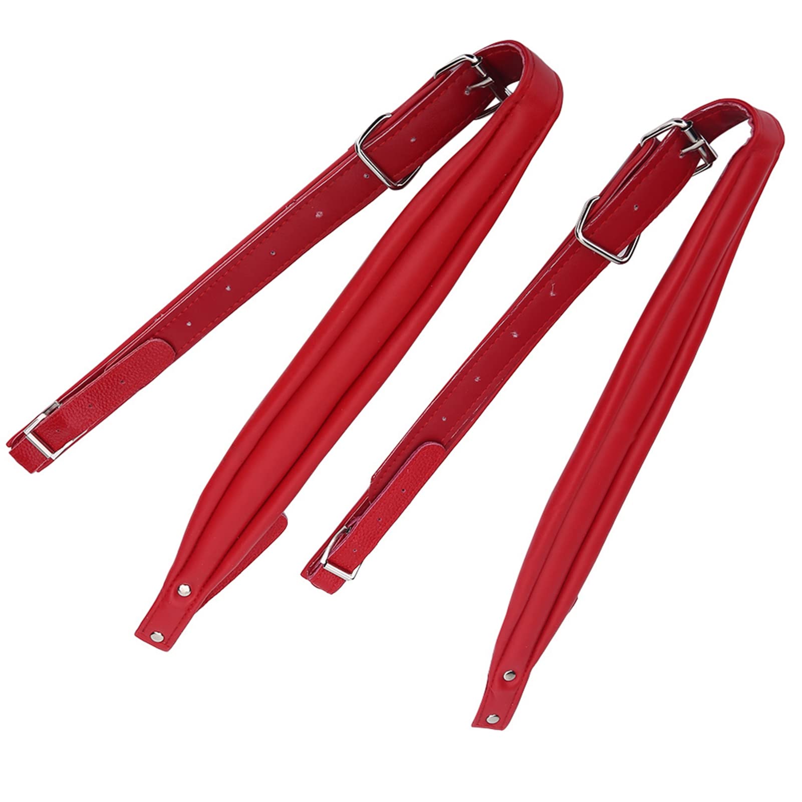 Tracolla per Fisarmonica Regolabile 16-120 Bassi, Cinghie in PU Impermeabili con Imbottitura, Kit Replacement Rosso