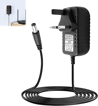 12V 1A Power Supply Adapter UK Plug 100-240V 50/60Hz DC Charger 5.5x2.5mm
