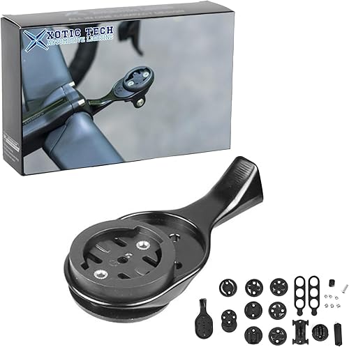 x xotic tech Juego de soporte de montaje para computadora de bicicleta compatible con Garmi Venge Tarmac SL7 SL6 Stem Bike GPS Adaptador Combo Kit