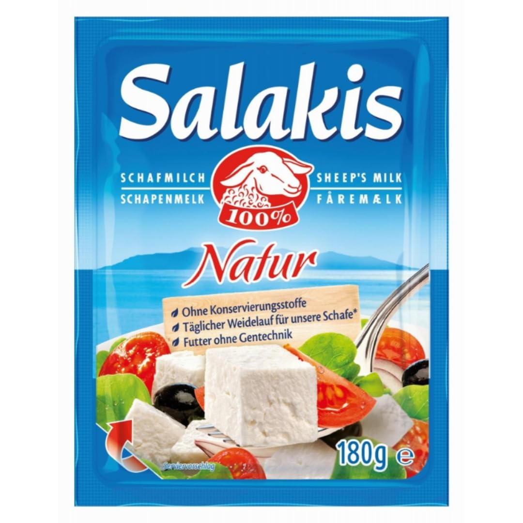 Saalakis Griechischer Käse Schafskäse Natur Käse 180 gramm, 4er