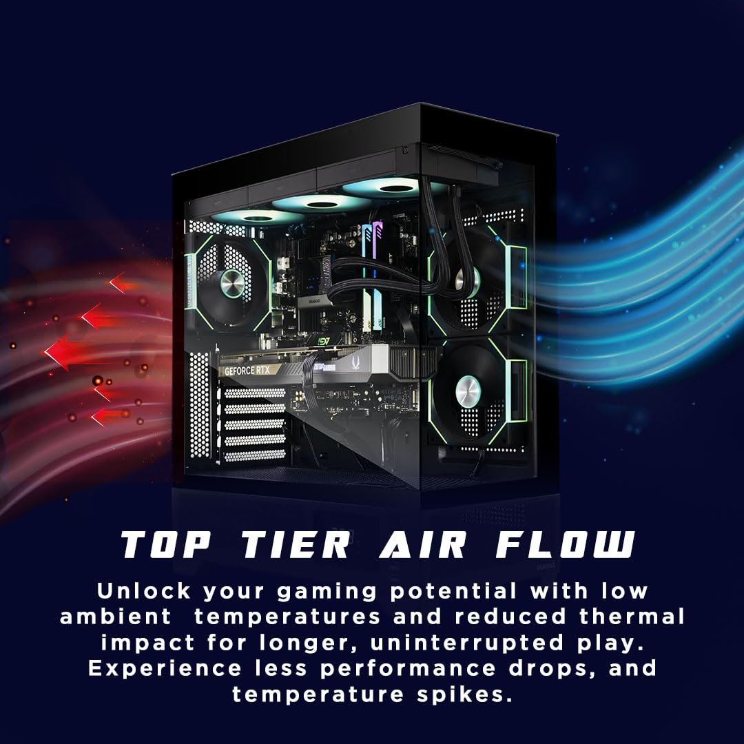 ZOTAC MEK AI-Enhanced Gaming PC Desktop Computer - NVIDIA GeForce RTX 5070 TI, AMD Ryzen 5 7600X up to 5.3GHz, 32GB DDR5 RGB, 2TB NVME M.2 SSD, 850W 80+ Gold PSU, WiFi+BT, Windows 11