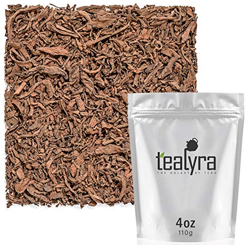 Tealyra - Pure Cocoa Pu’erh - Aged Loose Leaf - Chocolate Tea Blend - Decadent - All Natural - Caffeine Level High - Aged Black Tea Pu-Erh - 112g (4-ounce)