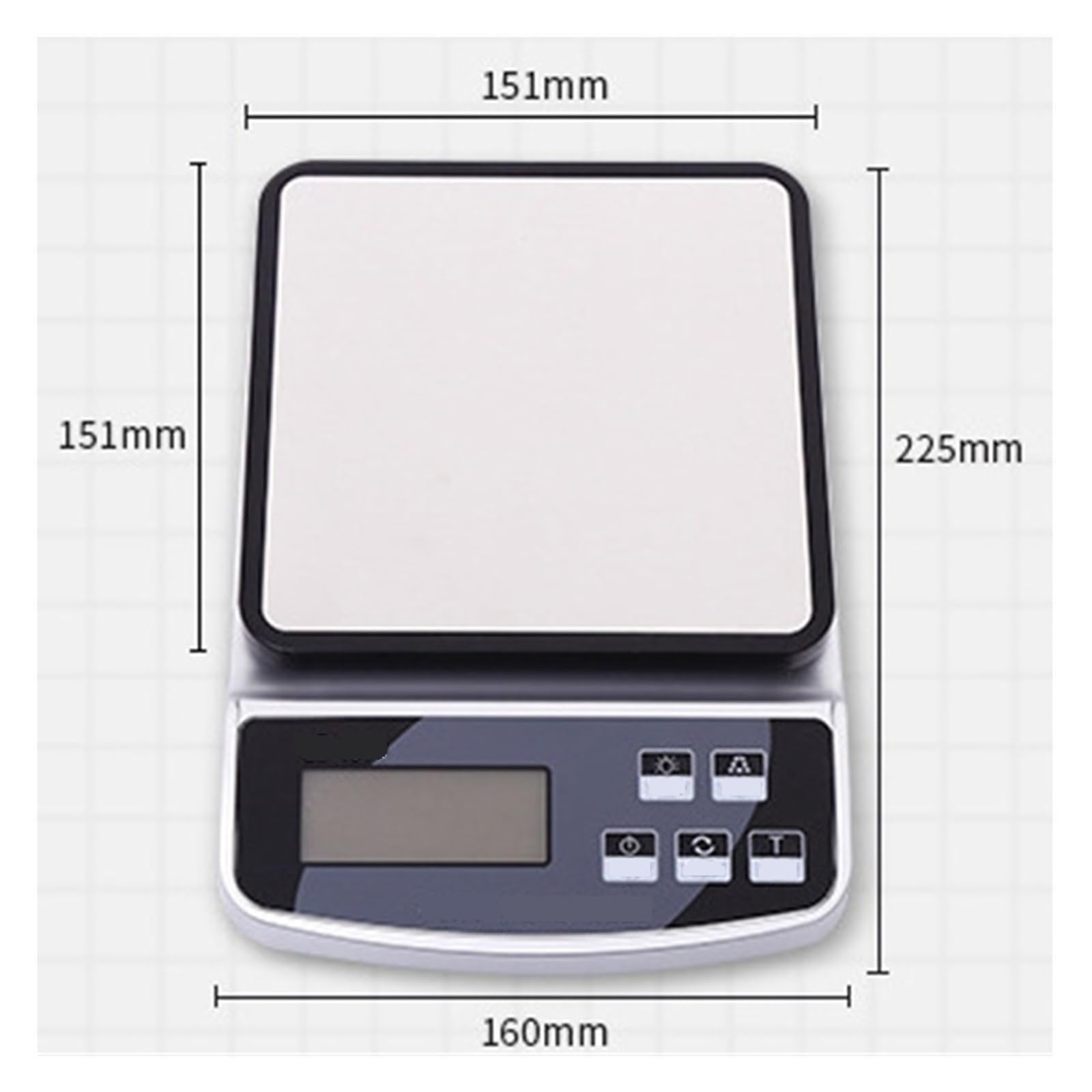 Báscula Electrónica De Cocina, Digital Café Precisión, Balanza Alimentos For Hornear En El Hogar, Inteligente Carga USB 15KG/10KG/3KG Medición Precisa Esfuerzo(10KG-1g)