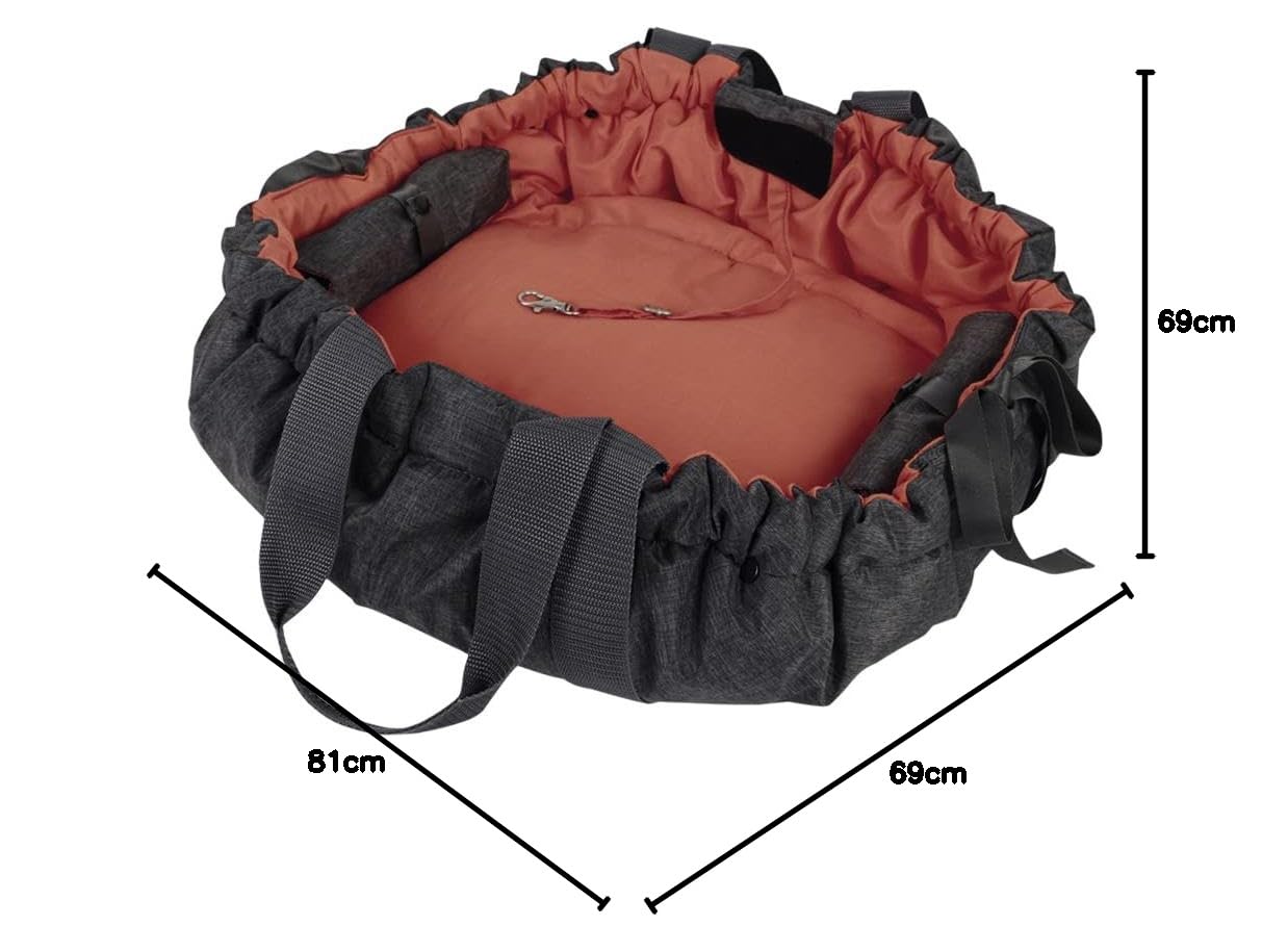 Nobby Borsa Shelly, Grigio-Terracota, 69 x 81 x 3 cm