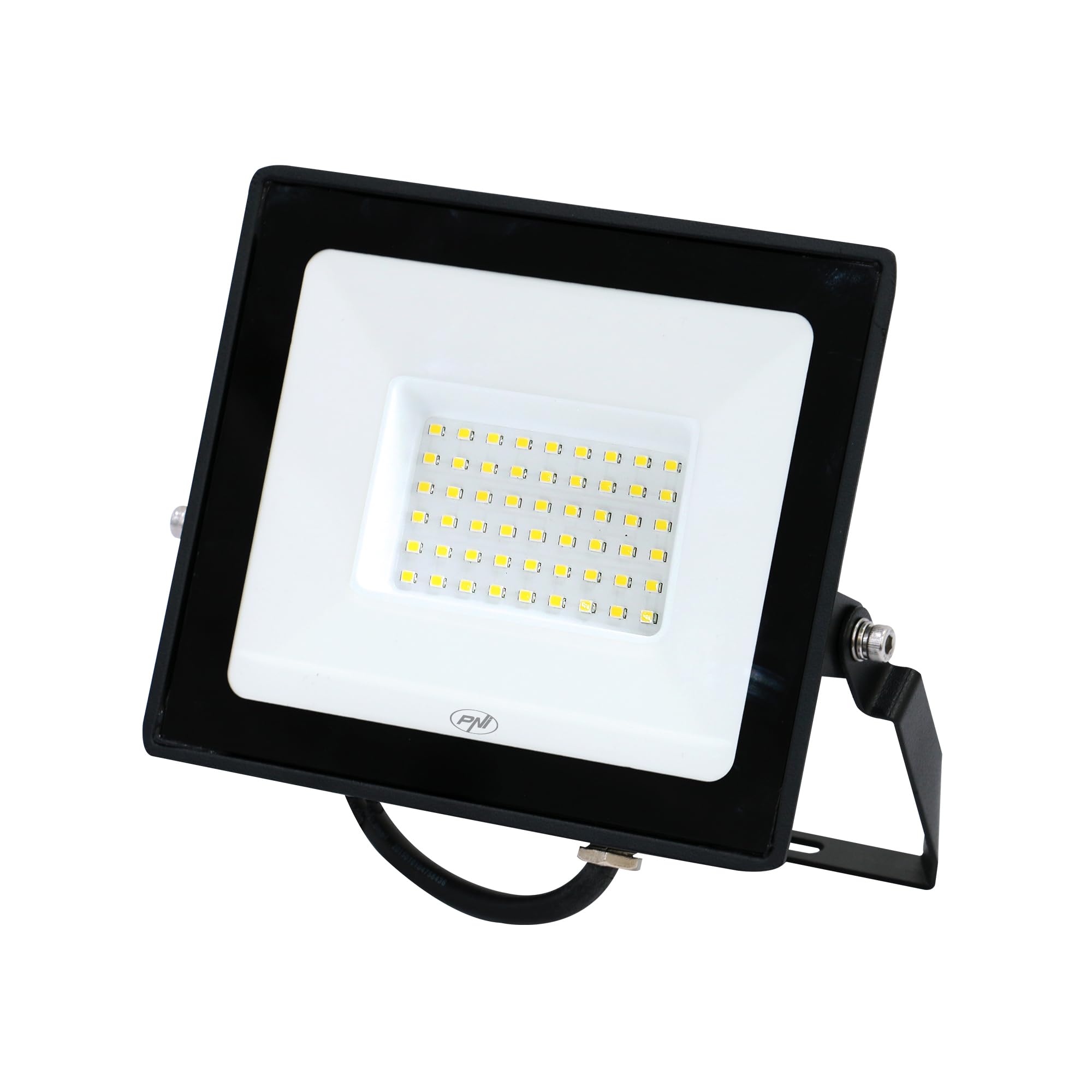 Pni Black Greenhouse Ws51 Slim Led Floodlight, 50W, 6400K, 3898 Lm, 184.5×29×160 Mm,