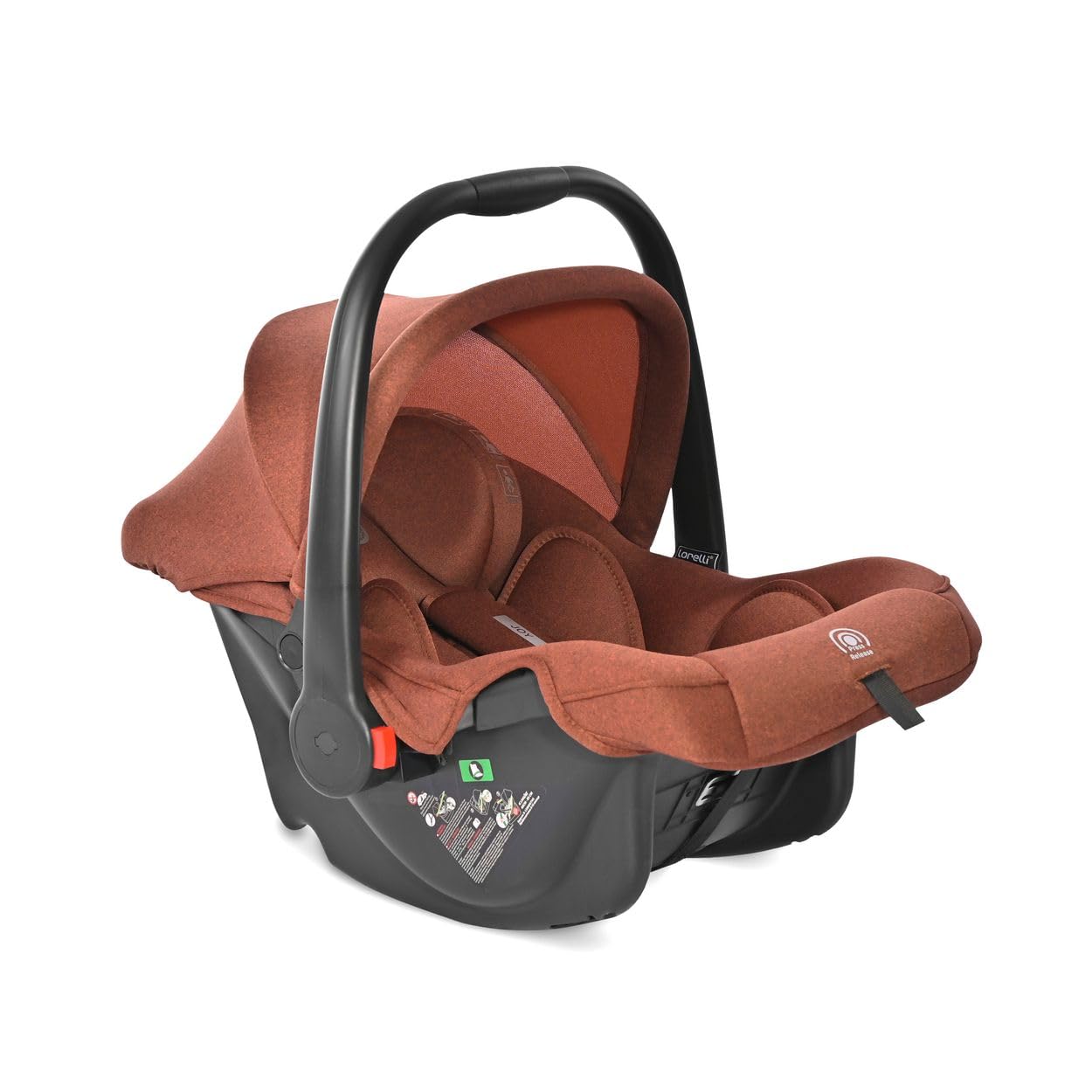 Lorelli silla de auto i-Size Joy (40-87 cm) ajustable, espuma viscoelástica, color:marrón