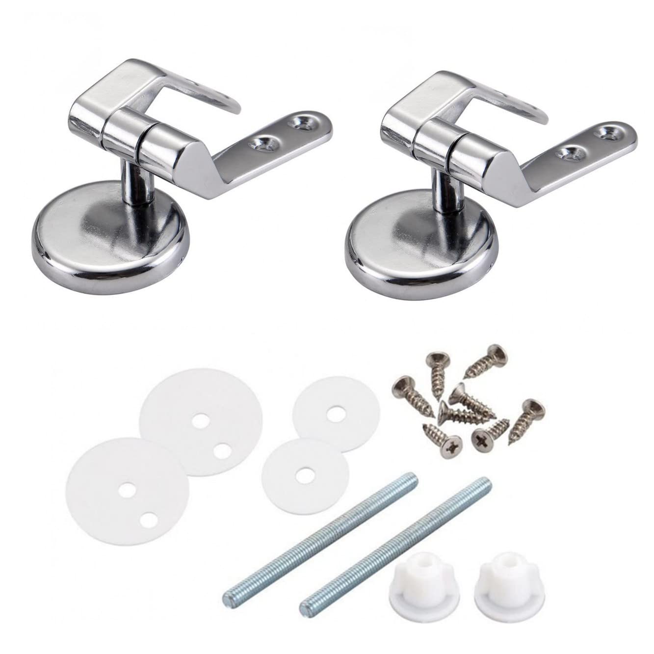 Buy JZK Zinc Toilet seat Hinges Replacement, Toilet seat Fittings and