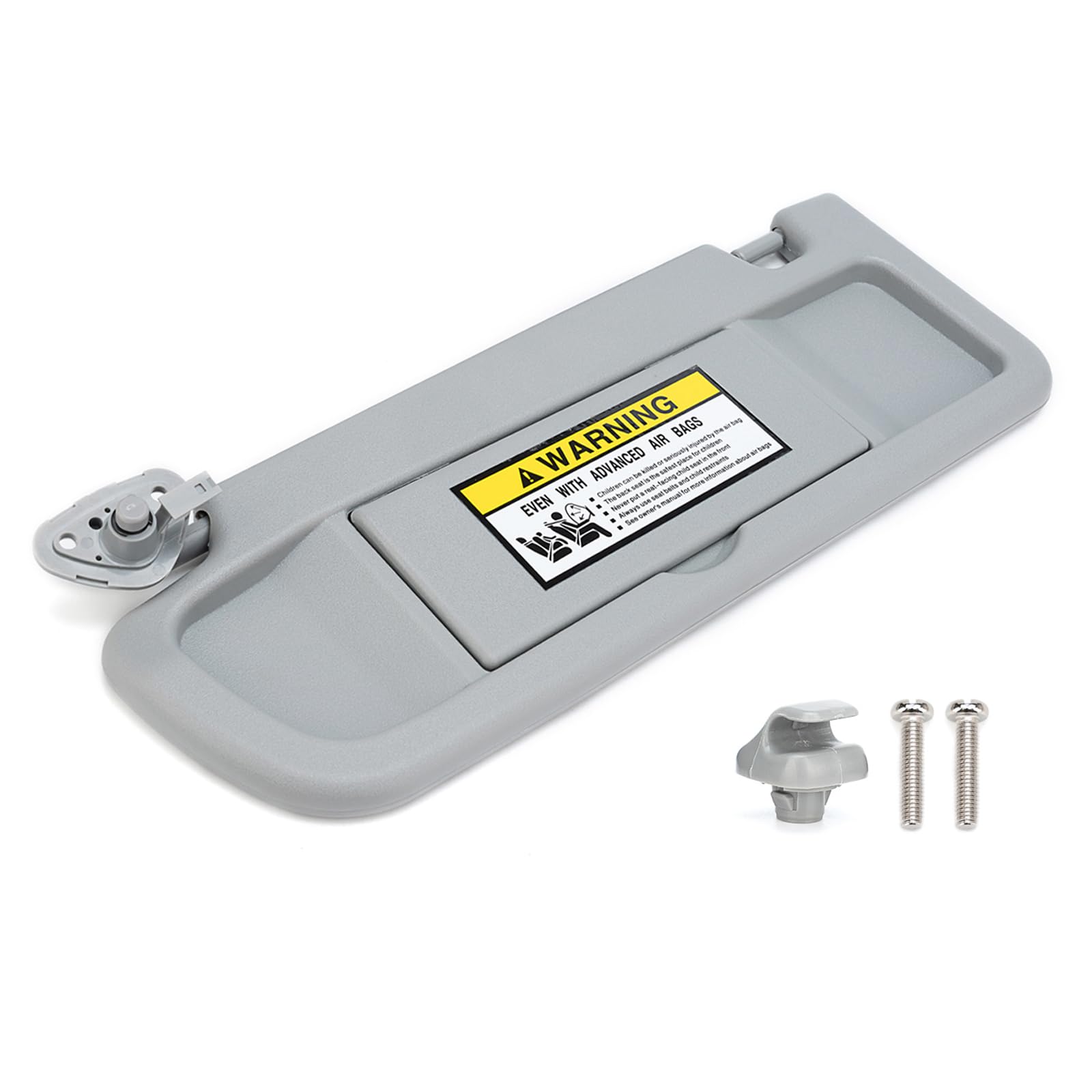 Left Driver Side Gray Sun Visor Replacement for 2006-2011 Honda Civic Replace 83280-SNA-A01ZC, 83280SNAA01ZC