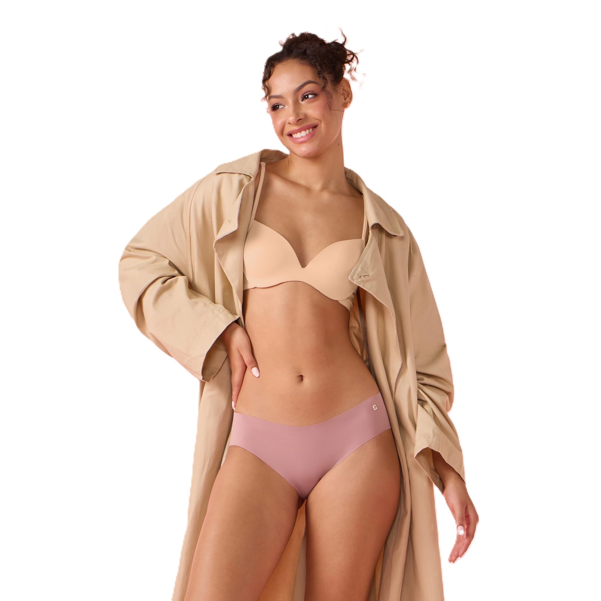 Innovations Invisi, All Day Comfort, Low Waist Bikini Panty for Women - No Visible Panty Lines, Sweat Wicking, Free Cut, Regular Coverage - PB40