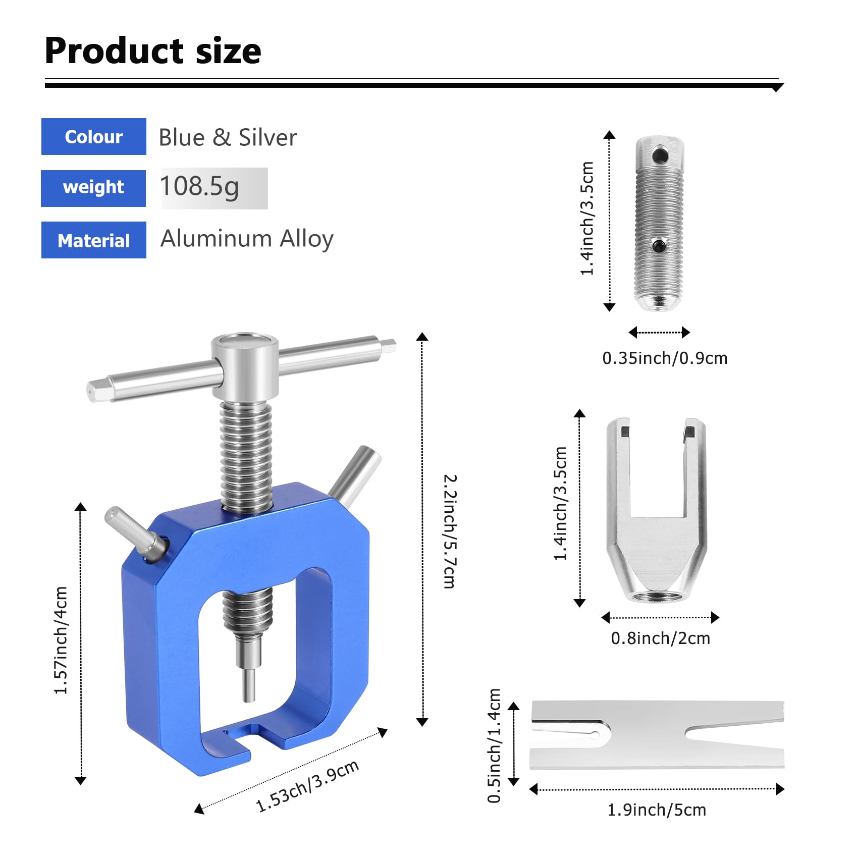 Baaly 2 stuks motor tandwiel remover gereedschap set Rc Baaly 2 stuks motor tandwiel remover gereedschap set Rc