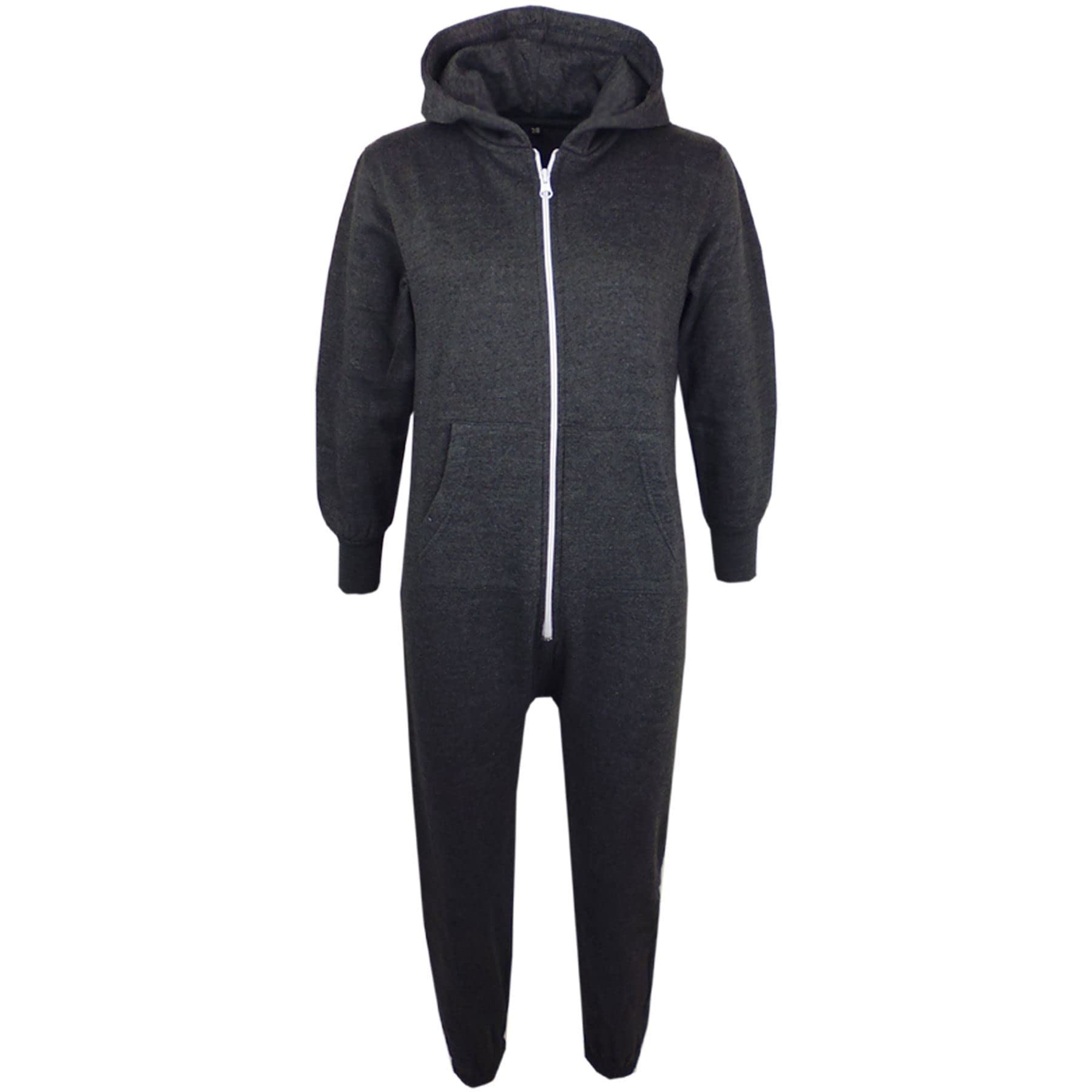 A2Z 4 Kids Children Plain Camouflage Jumpsuit Super Soft - Plain Onesie Camo Charcoal 2-3
