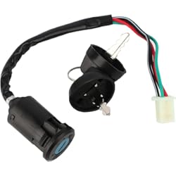 Cerradura De Contacto Para Moto Interruptor de Encendido de 4 Pines Macho, 4 Cables para 50 70 90 110 125 cc Todoterreno Motocicleta ATV Dirt Bike Scooter Eléctrico