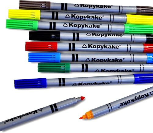 kopykake tinta comestible Coloring Marcadores, doble cara, 10unidades)