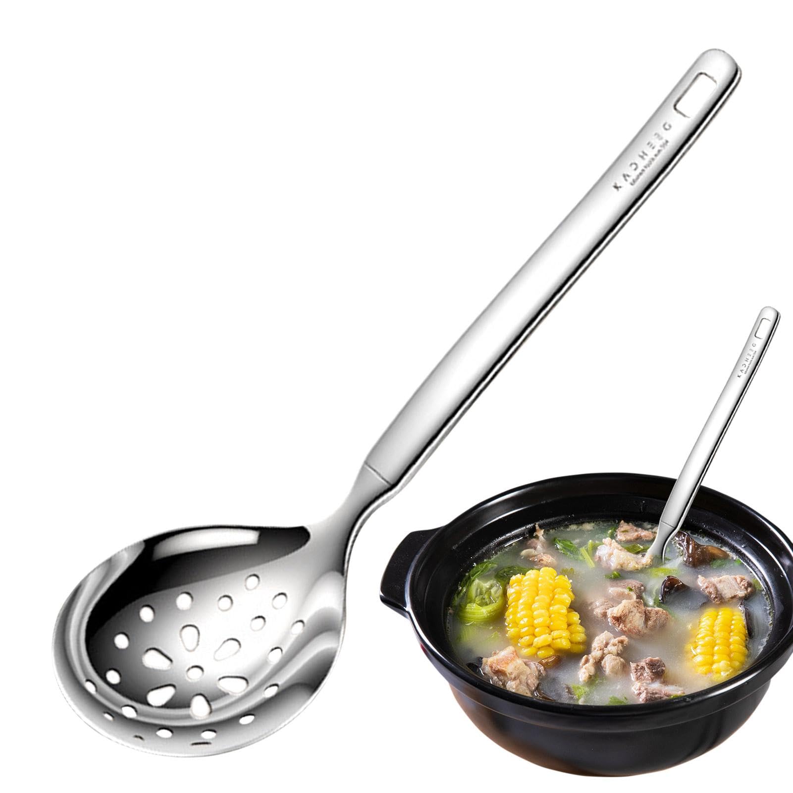 Set Di 6 Cucchiai Da Minestra In Acciaio Inox | Mestoli Robusti Per Cucina E Dolci - Foto 7