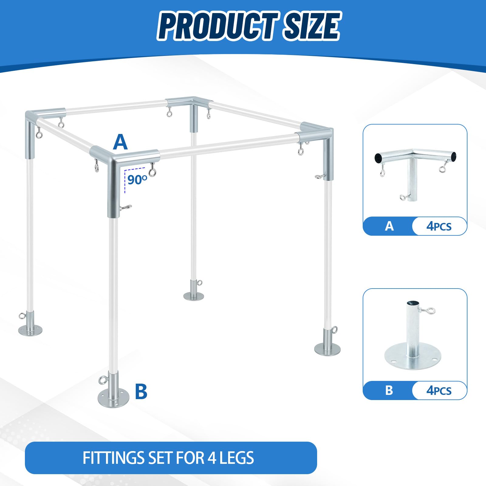 Frienda Canopy Fittings - Easy Carport Assembly -2 Frienda Canopy Fittings - Easy Carport Assembly -2