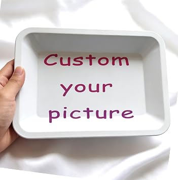Customizable Metal Serving Tray Set, Heavy-Duty Iron, Spill-Proof Edge, Multi-Purpose Decorative Tray, Portable for Home Travel Party, 1/5/10 Pieces Customized 1pcs