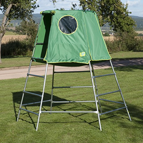 TP Toys Explorer 2 Platform & Tent Climbing Set Jungle Gym, Green, Model:TP843 - Thumbnail 3