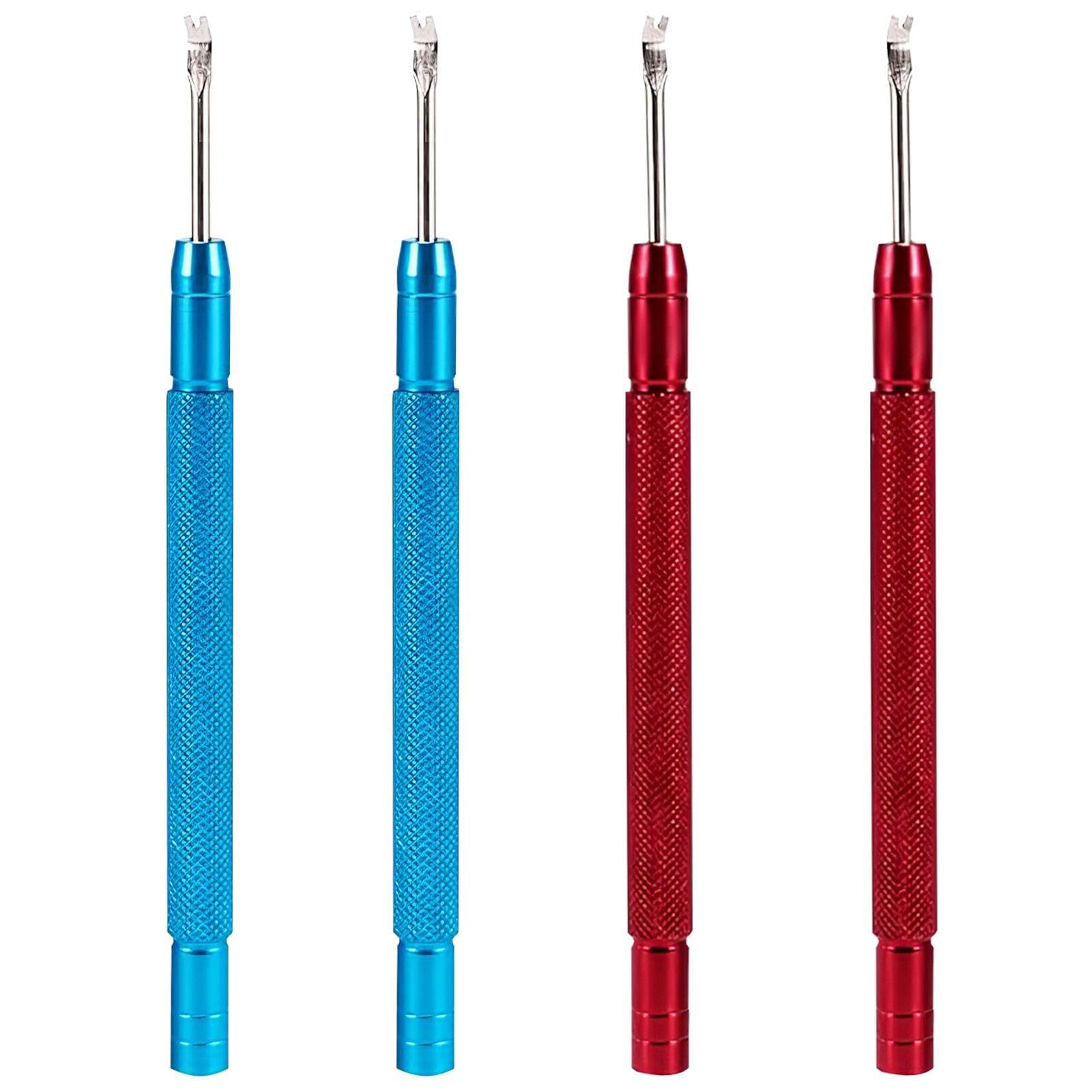 Ffdhwu Red 4 Pieces Of Needle Pliers, Watch Repair Tools, Watch Disassembly Tools, Watch Repair Supplies, Watch Accessories