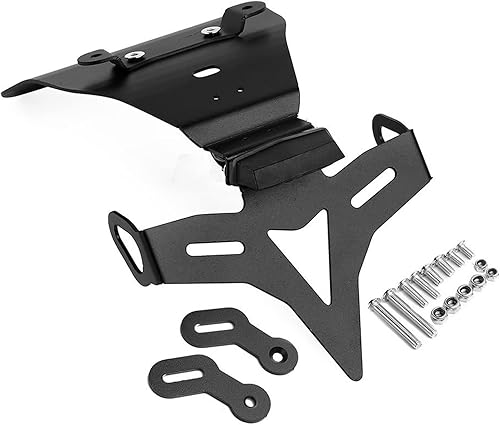 Miniatura 6 de CROZOM Soporte protector de licencia para Yamaha MT-03 MT 03 MT03 2015-2017 2018 2019 Número de licencia Soporte de marco Soporte de placa trasera