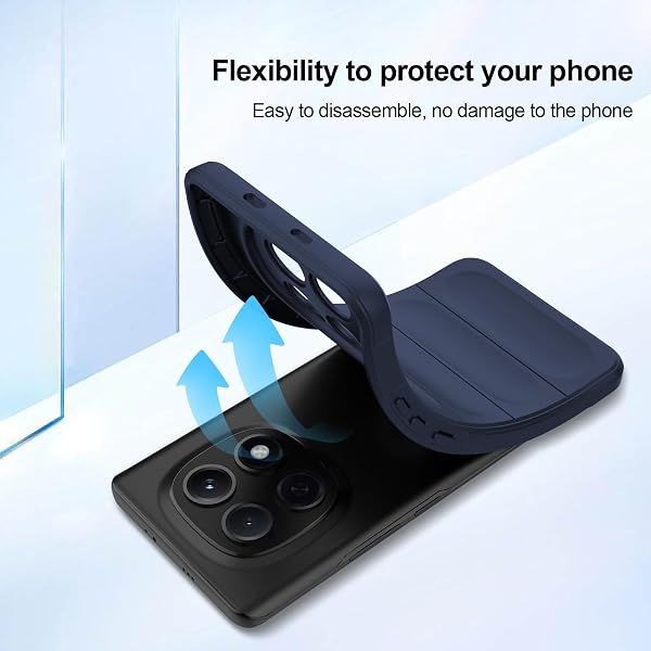 Cover for Xiaomi Redmi Note 15 5G, Soft TPU Silicone Case, Shockproof Case with Inner Layer in Fiber and Camera Protection, Blue - 5