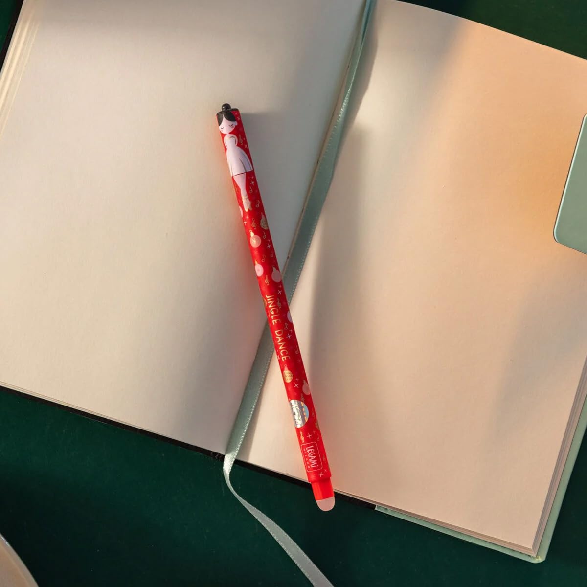 LEGAMI Erasable Pen Kit de Noël édition de Noël Winter The Nutcracker Lot de 3 stylos gel effaçables Casse-noisette, ballerine et roi souris
