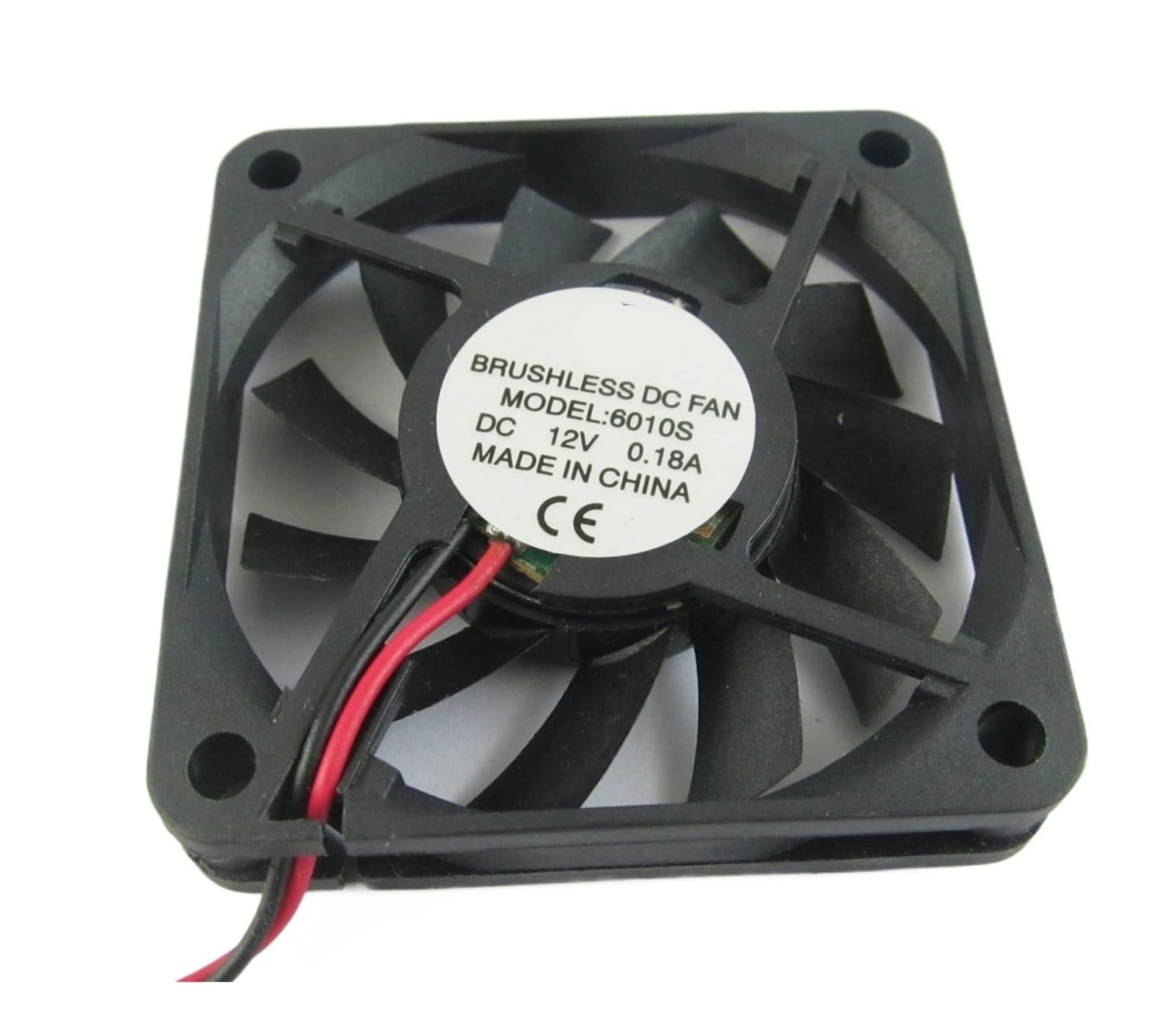 EGTDSFGJA DC Cooling Fan 60x60x10mm 6010 12V 0.18A 2 Pin