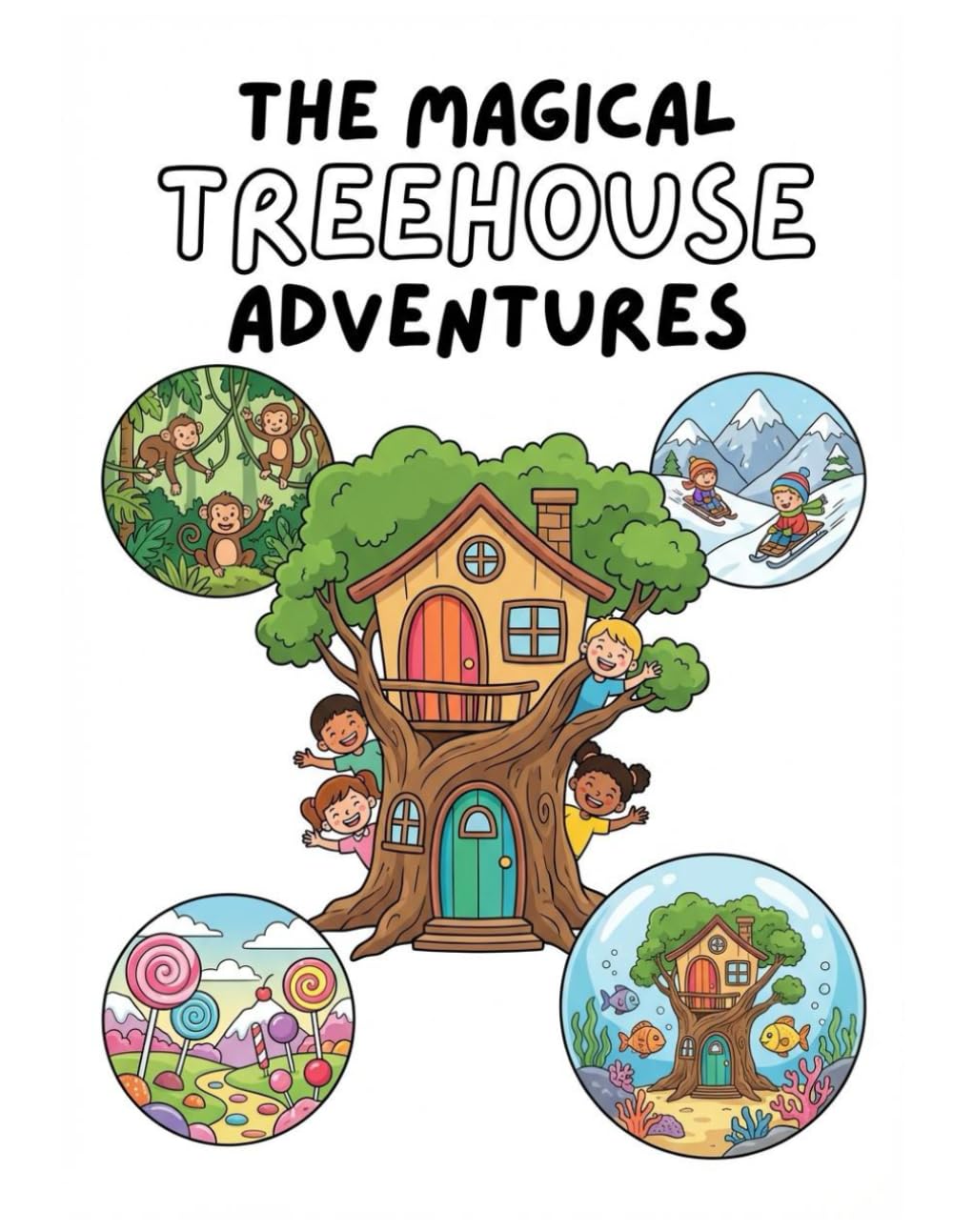 Treehouse Adventures: Colouring book