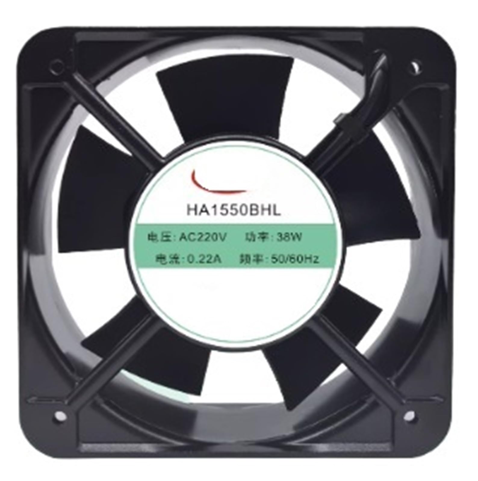 ZBWZXBDJ Fan HA1550BHL AC220V 38W 15050 15CM 2 WIRE