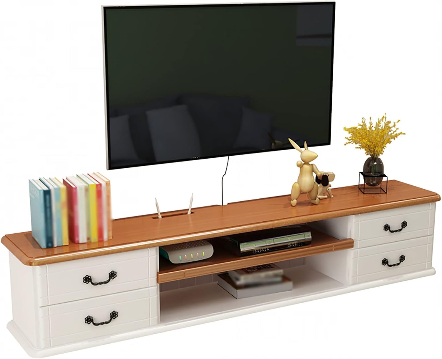 Floating TV Shelf, Entertainment Center Wall Mounted Media