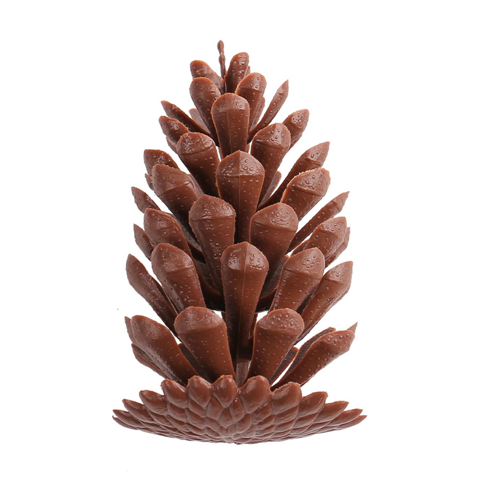 100pcs / pack Traditional Pine Cone Shaped Decorations Hanging Ornament for Window and Wall Holiday Tree Embellishments Christmas Pinecones Ornament