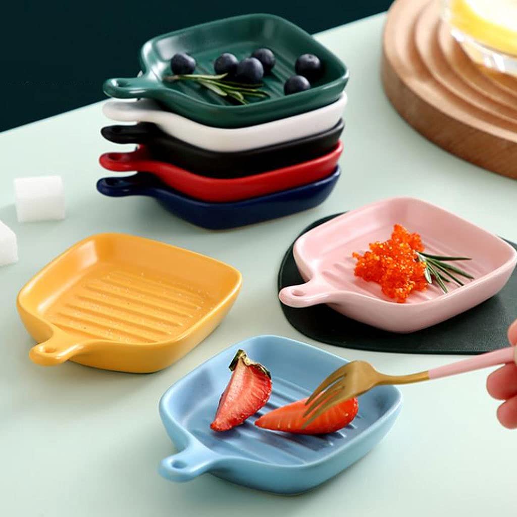 Plat De Sauce En Céraique, Petits Bols En Fore De Coeur Ignon, Condients Plats / Bol à