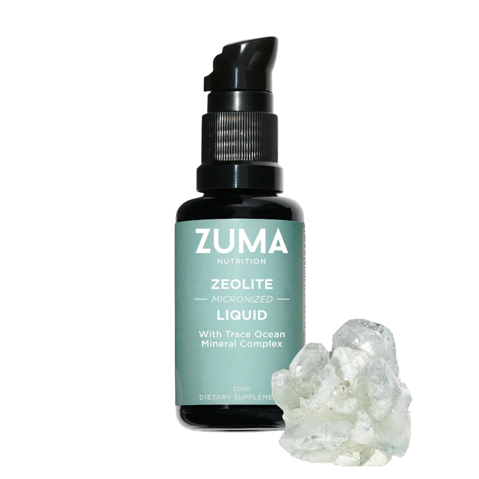 Zuma Nutrition Zeolite Micronized Liquid Tonic with Fulvic Acid, 30 mL 1.01 Fl Oz (Pack of 1)