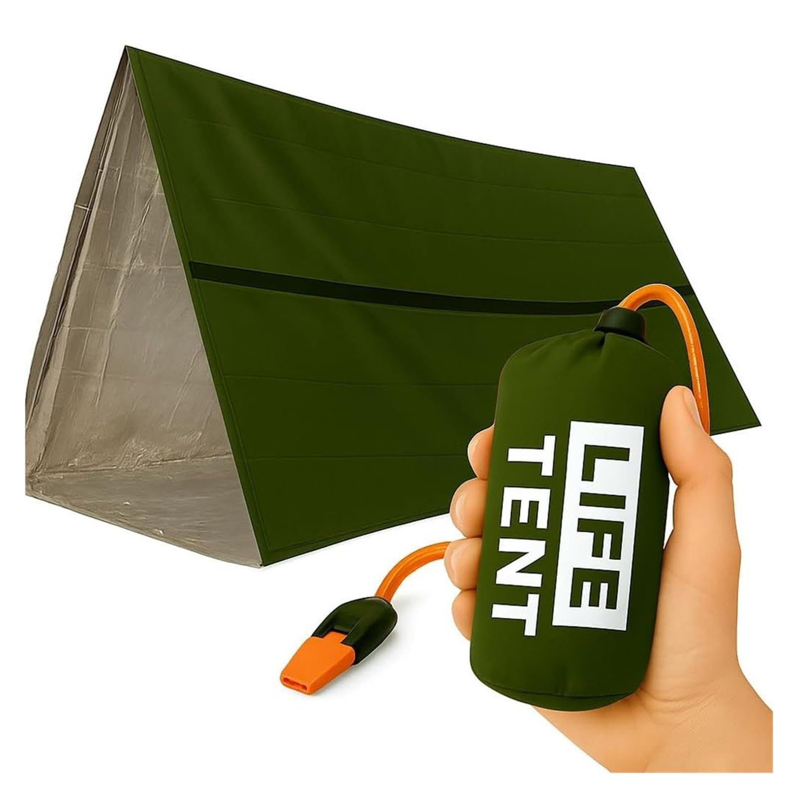 Tienda Emergencia Supervivencia Mylar Térmica 2 Personas Impermeable