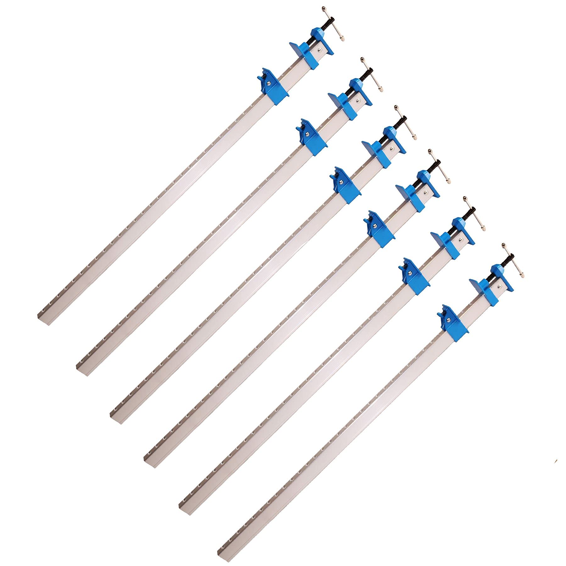 Lot de 6 serre-joints en aluminium 900 mm