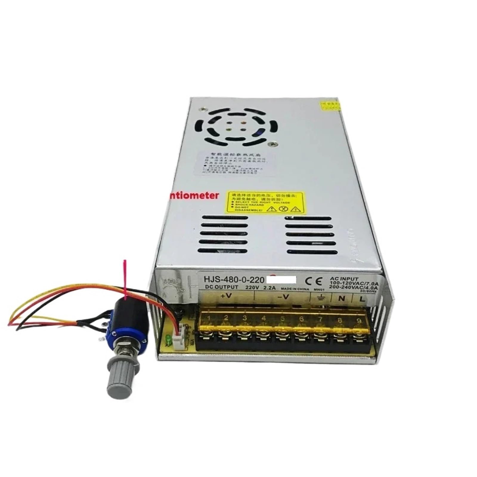 Alimentation DC réglable 0-24V 10A 240W avec affichage digital pour tension variable - 7