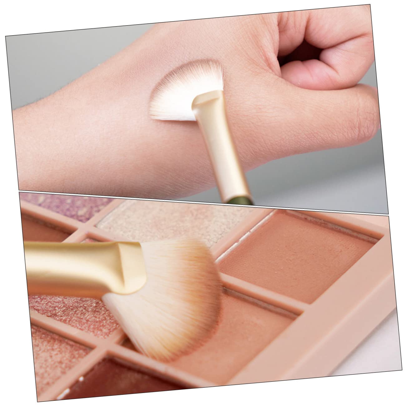 FRCOLOR 20piezas Brocha De Contorno De Nariz Angulada De Pinceles De Maquillaje Pequeños Para Ojos y Difuminado Accesorio Cosmético Profesional
