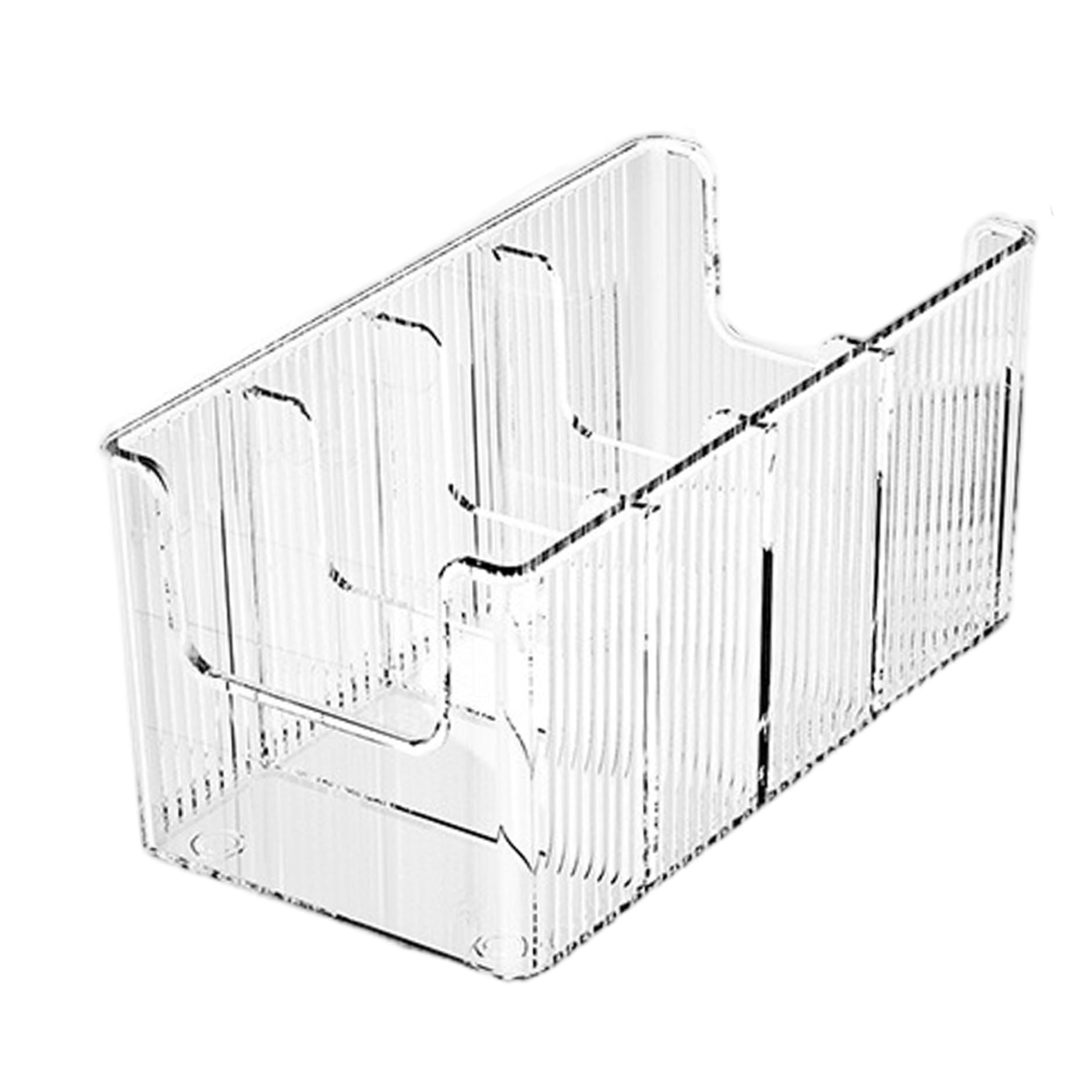 Vervevum Belt Organizer, Transparent Plastic Belt Holder with 4 Compartments, Space-saving Drawer Organizer for Closet Drawer, Necktie, Watches, Jewelry, Makeup, Acrylic
