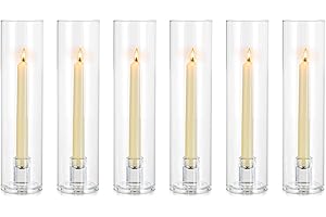 NUPTIO Hurricane Candle Holders: Graceful Candlelight Ambiance