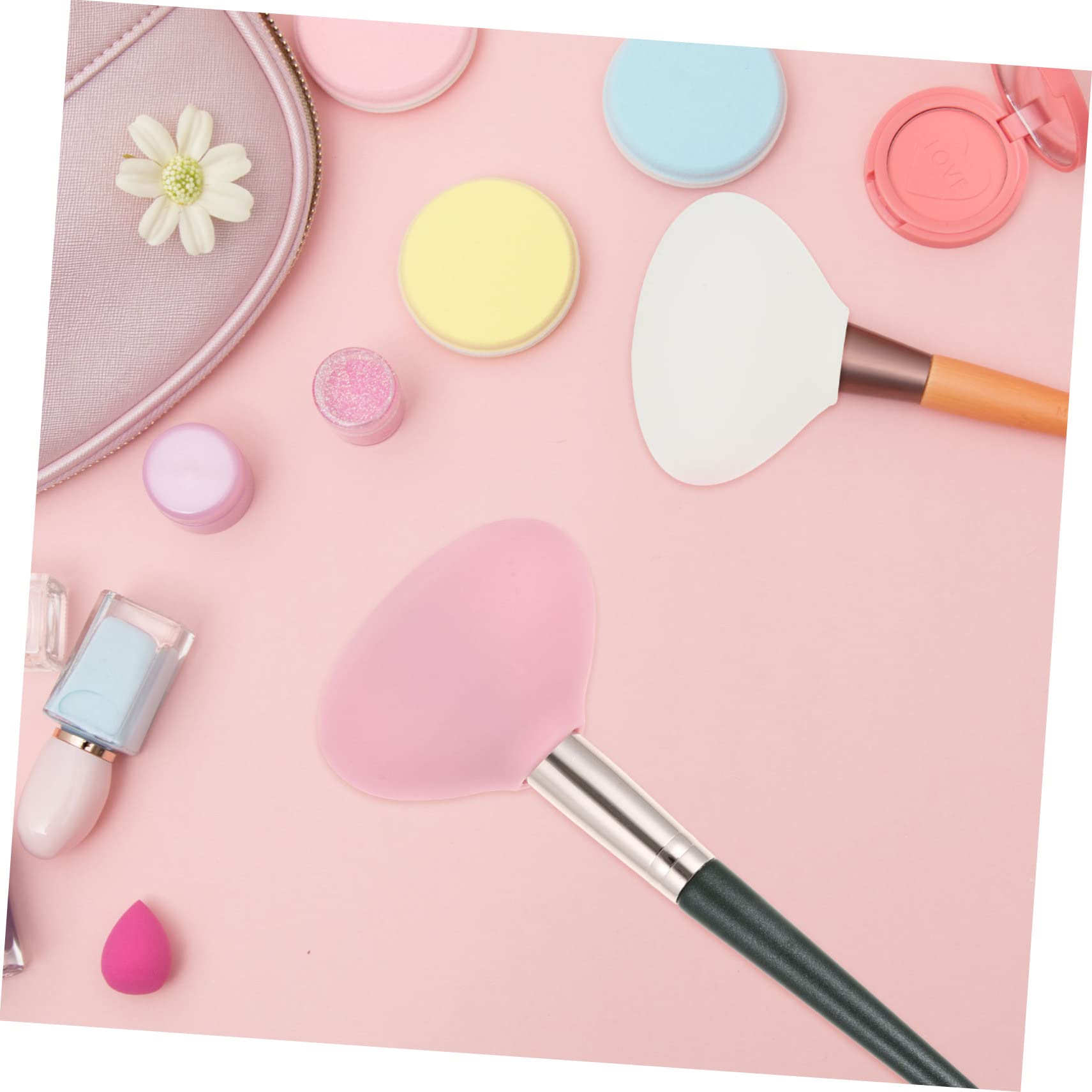 Beaupretty 6piezas Cubiertas De Silicona Para Brochas De Maquillaje De Reutilizables Para Cepillos Mantiene La Forma y Protege Durante Viajes y Almacenamiento