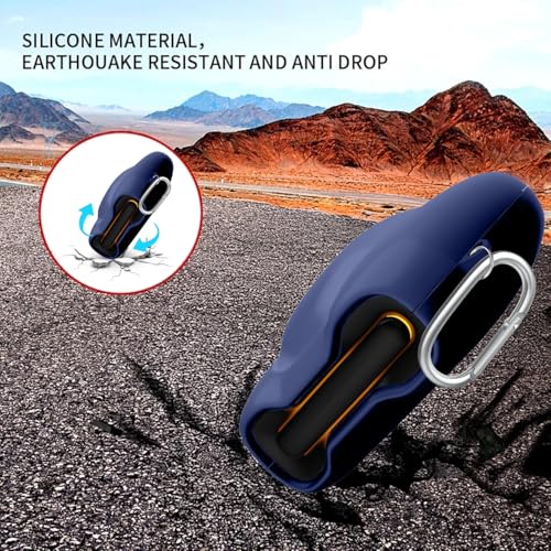 Image of WELCROS Soft Silicone Case Cover Compatible for GoBoult Audio UFO | GoBoult Astra | GoBoult Mustang Torq (Blue)