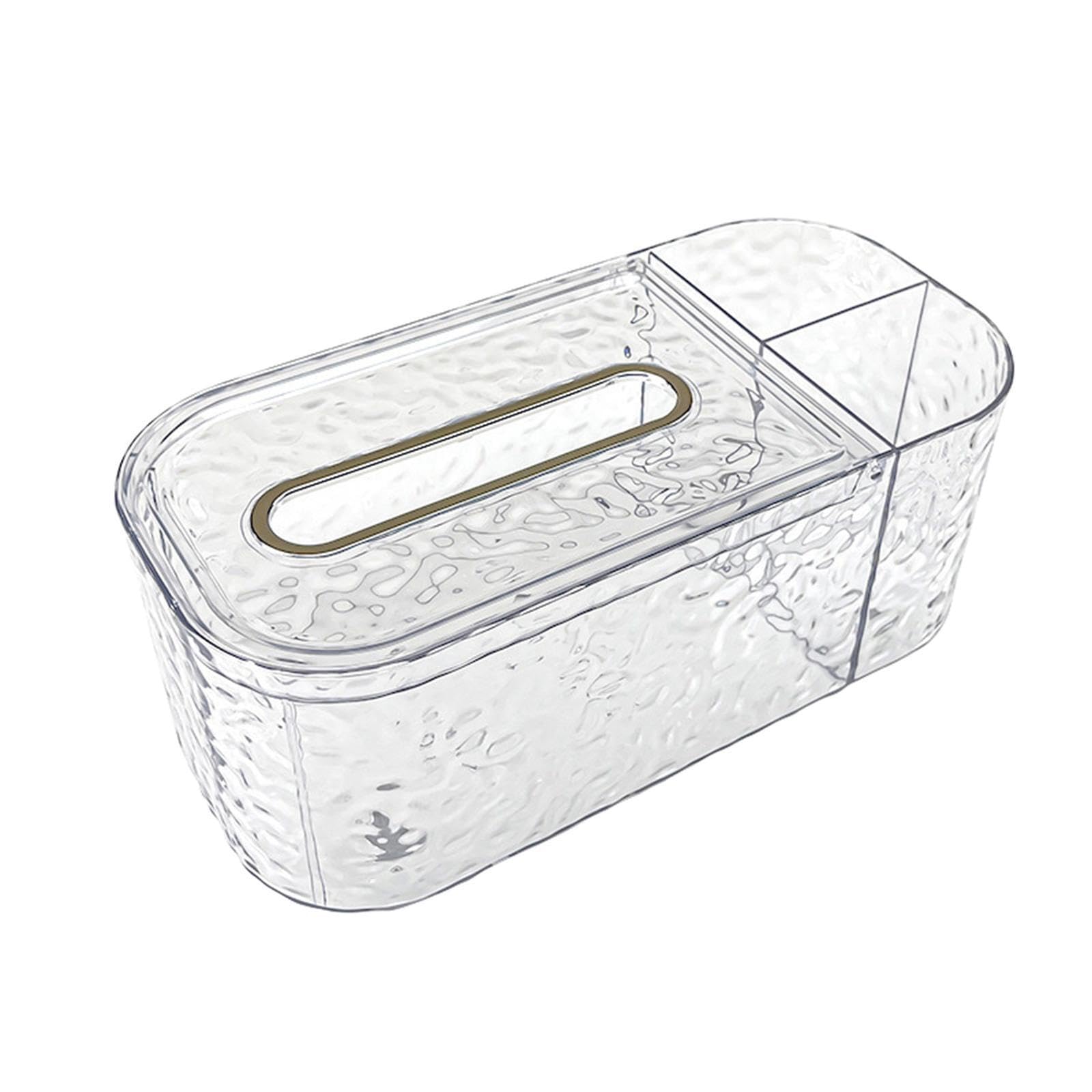 TWISAXC Functional Transparent Acrylic Tissue Box Cover Easy To Access Quick Clean Efficient Storage Box For Work Desks Tissue Holder Napkin Holder Easy To