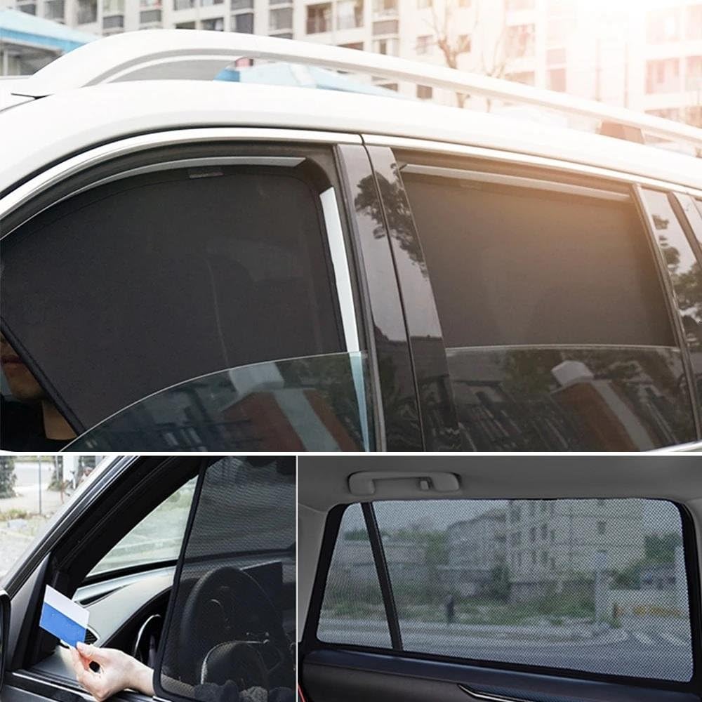 Parasol Coche Lateral Parasol Magnético para Parabrisas Delantero Y Trasero, Cortina De Malla para Hyundai Accent, Sedán Y Verna (2010-2017) Coche Sun Shade(Front Windshield Silver)