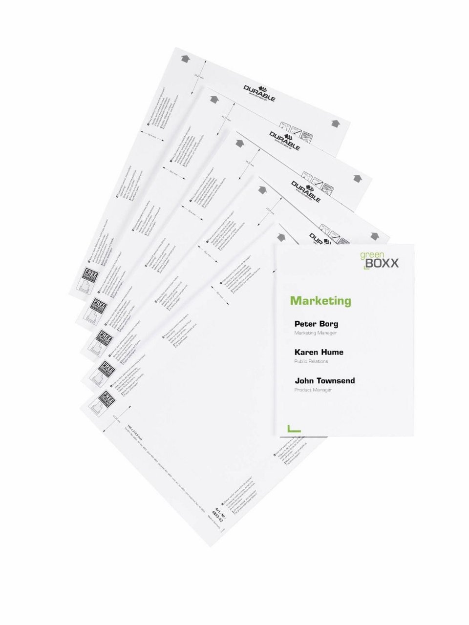 Durable Insert Sheets for Info Sign 149x210.5mm Pack 10 - 485302