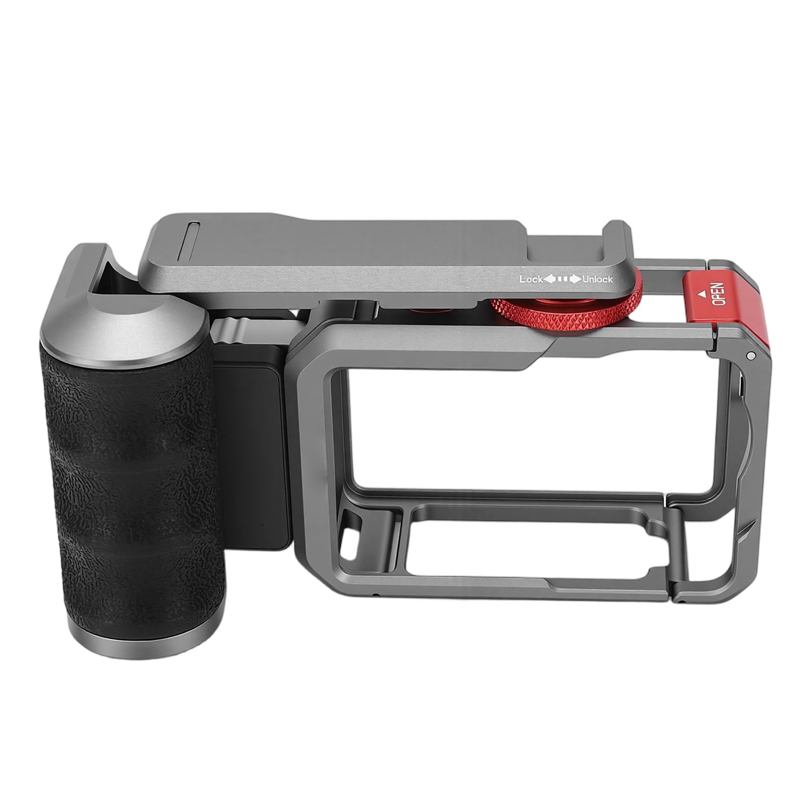 Yctze Zestaw Uchwytów Ulicznych, Klatka Aparatu ze Stopu Aluminium, Ergonomiczny Uchwyt Uchwyt Aparatu z Adapterem Przycisku Migawki, Idealny do Kamery Sportowej Action 6