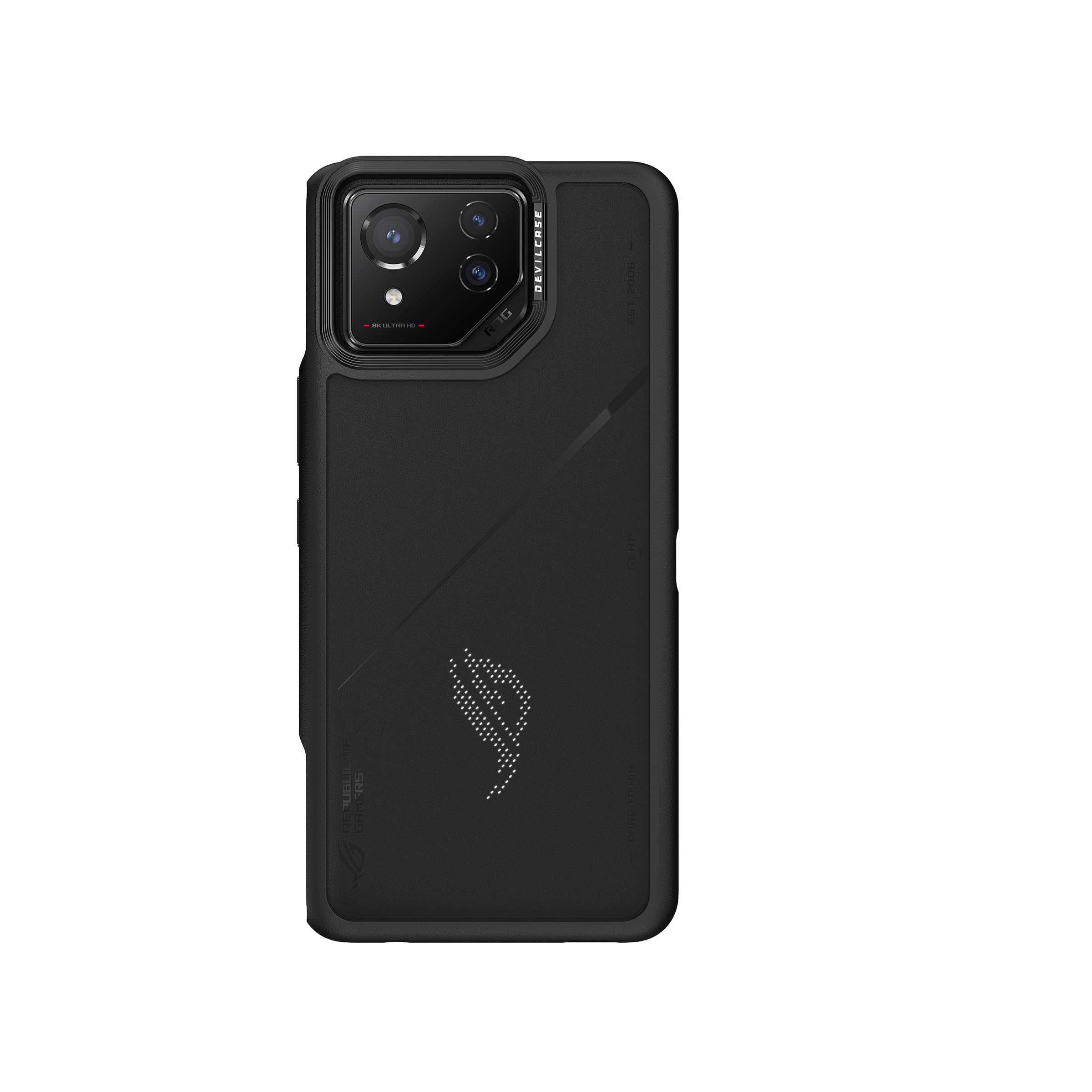 ASUS ROG Phone 8 DEVILCASE Guardian Standard, Matrix Absorption Structure, Antibacterial Materials, Aluminum Alloy Buttons and Decoration