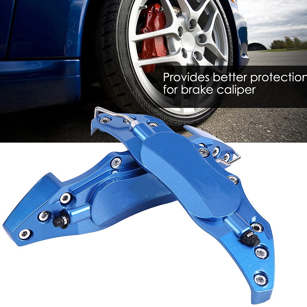1 paio di coperture per pinza freno in lega di alluminio media per auto, 40,6-43,2 cm, per ruota (blu) per copripinze freno cover protector + pinze freno cover cover