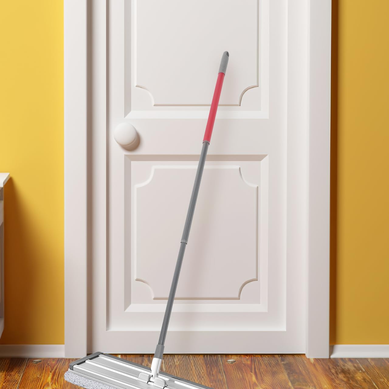 Ersatz-Moppstange Aus Metall Verstellbar Moppstiel Kompatibel Mit Vileda Bodenwischer FüR Effektive Reinigung Und Badezimmer Wischmopp Mit Ergonomischem Griff 47.64 Zoll
