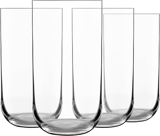 Luigi Bormioli Sublime Long Drinking Glass 4-Piece Set, 450 ml Capacity : Amazon.co.za: Home & Kitchen
