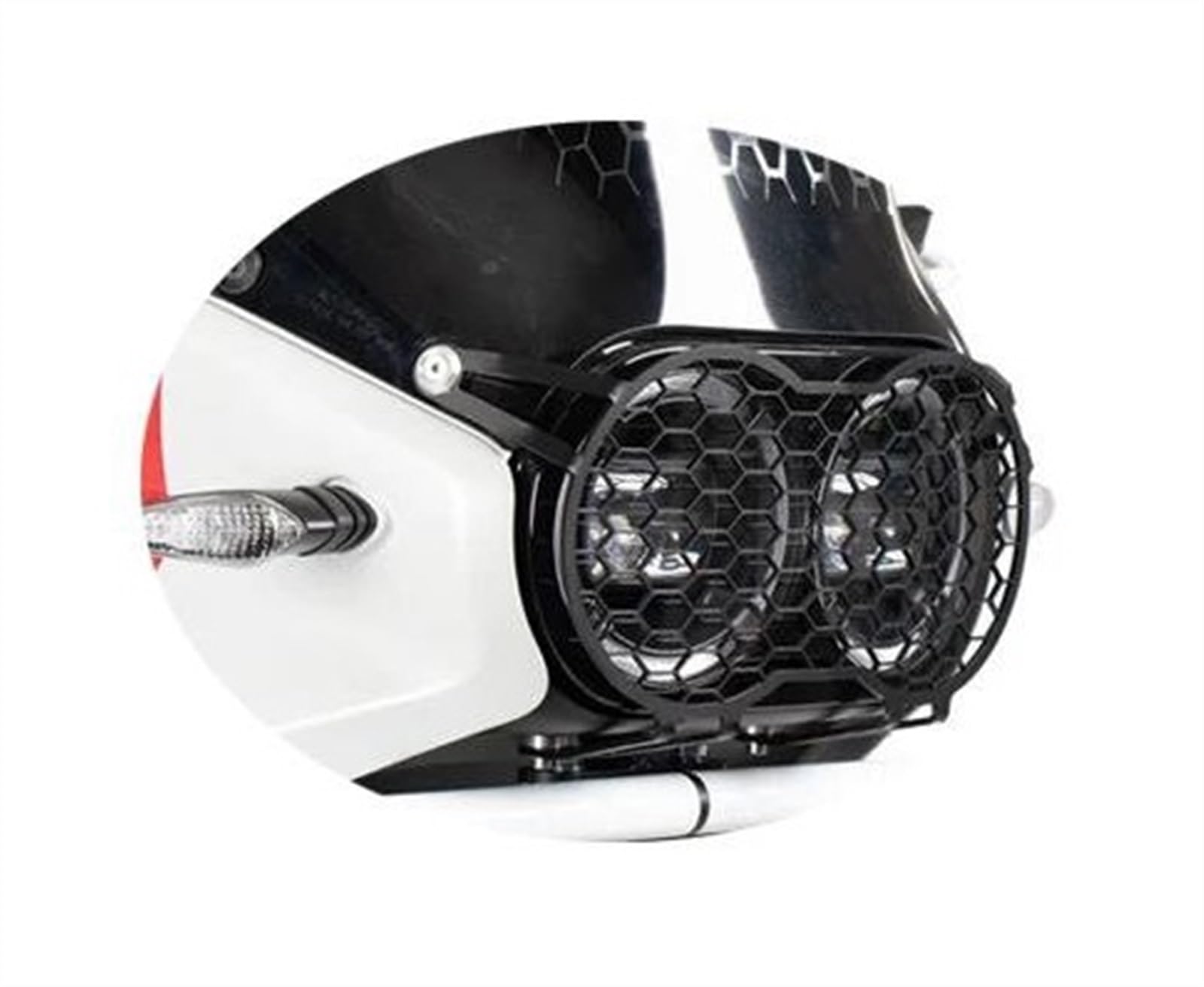 Grille De Protection Pour Phare Ducati DesertX 2022-2023 | Aluminium Noir, Installation Facile | Anti-Pierre, Anti-Rayure - Améliore La Sécurité