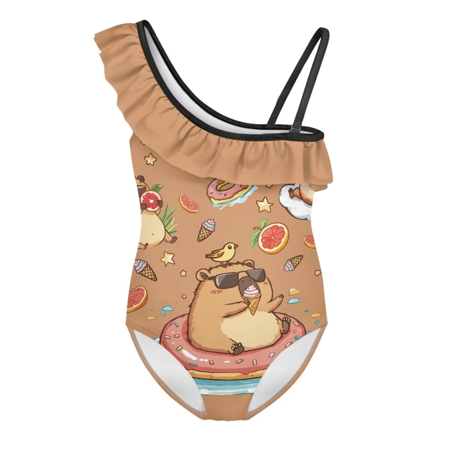 Yzaoxia Girls One Piece Swimsuits Bathing Suit for Kids Swimwear 3-14Y
